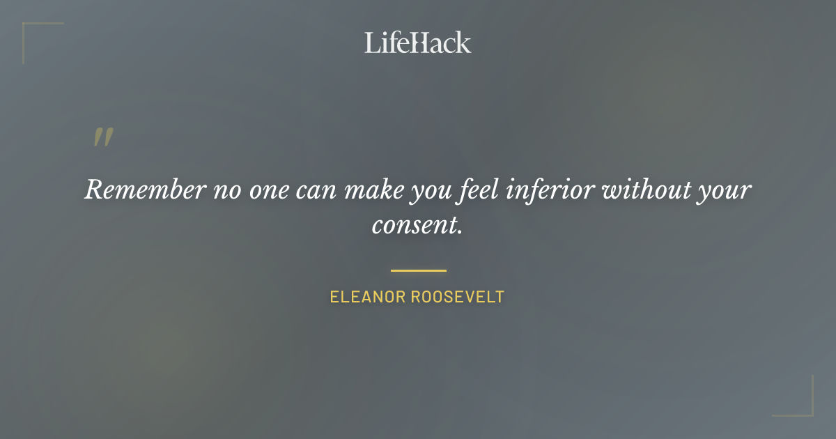 Quote by Eleanor Roosevelt