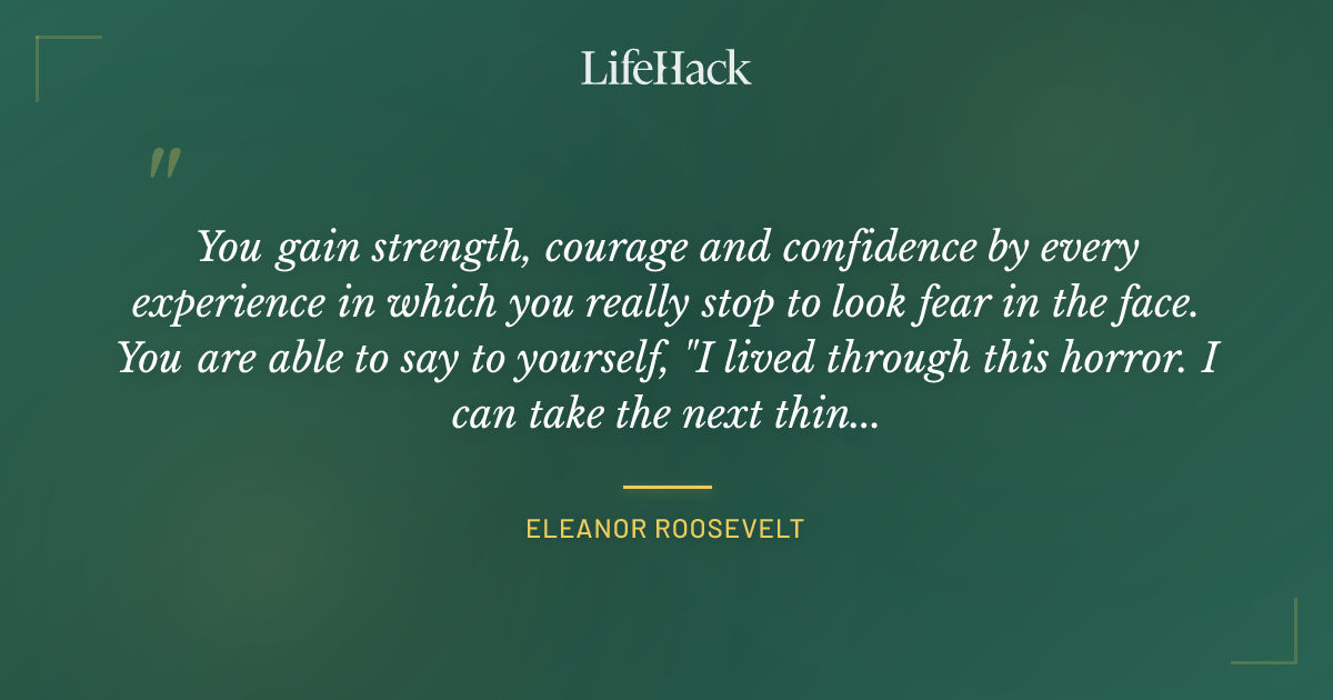 Quote by Eleanor Roosevelt