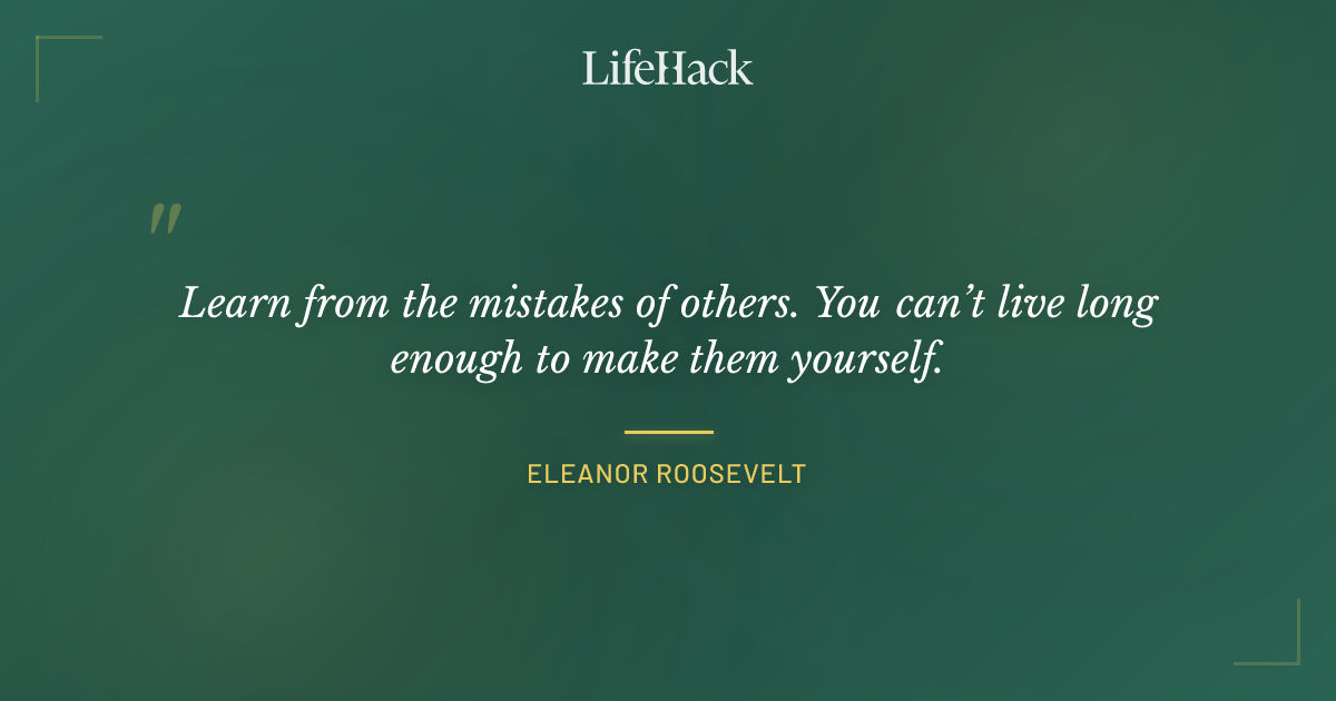 Quote by Eleanor Roosevelt
