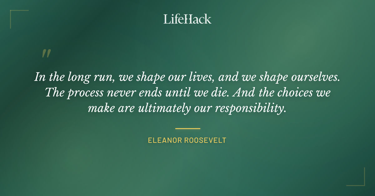 Quote by Eleanor Roosevelt