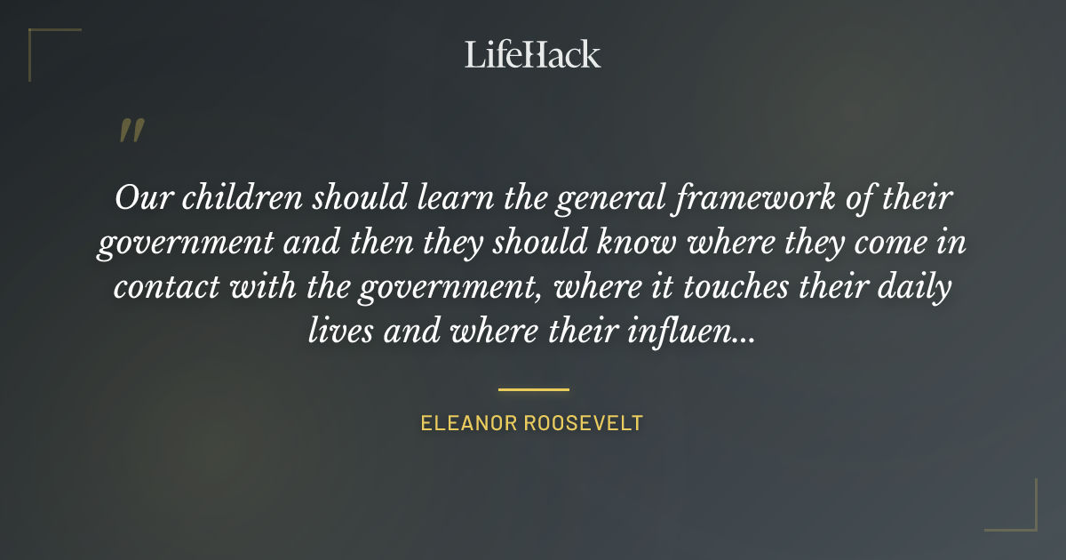 Quote by Eleanor Roosevelt