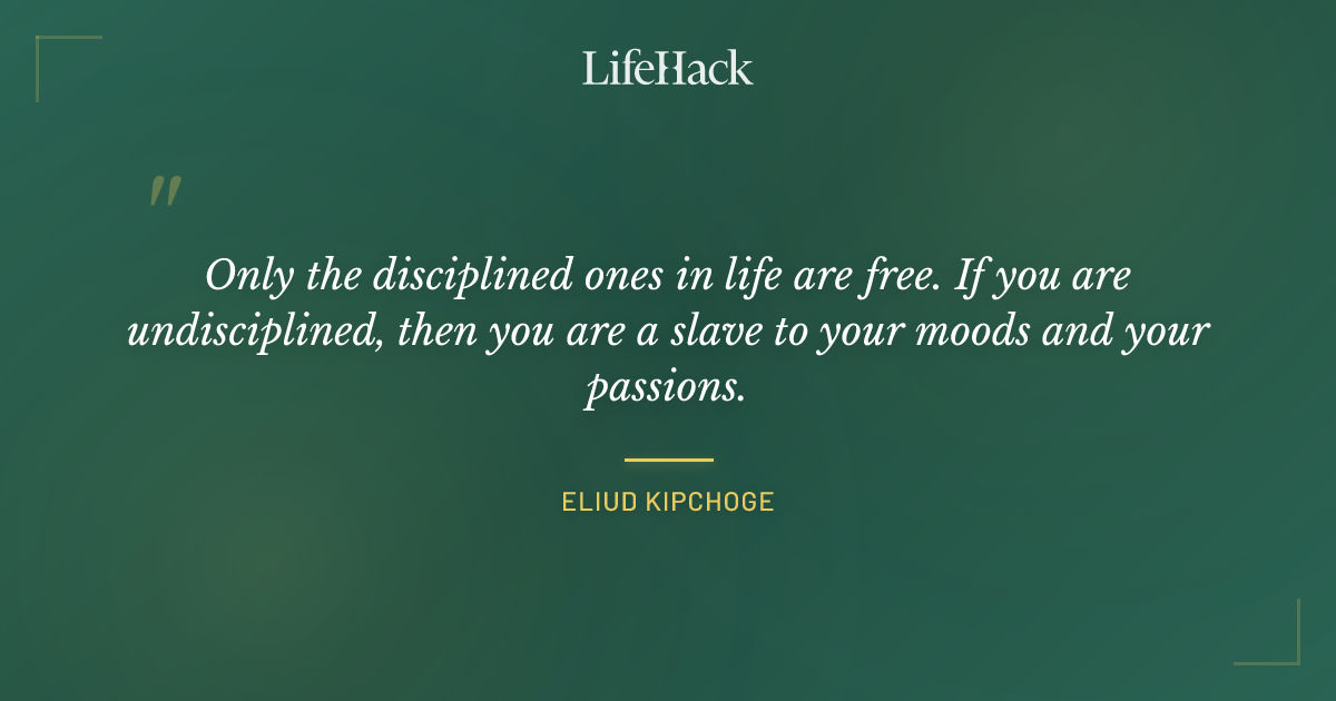 Quote by Eliud Kipchoge
