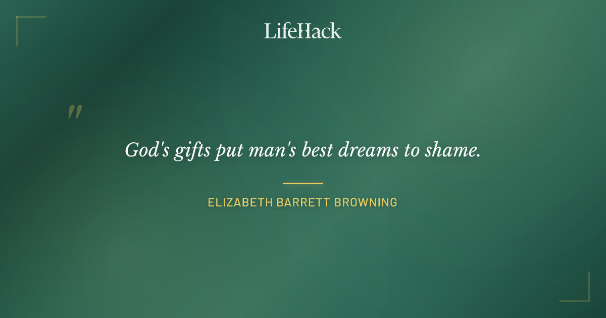 Quote by Elizabeth Barrett Browning