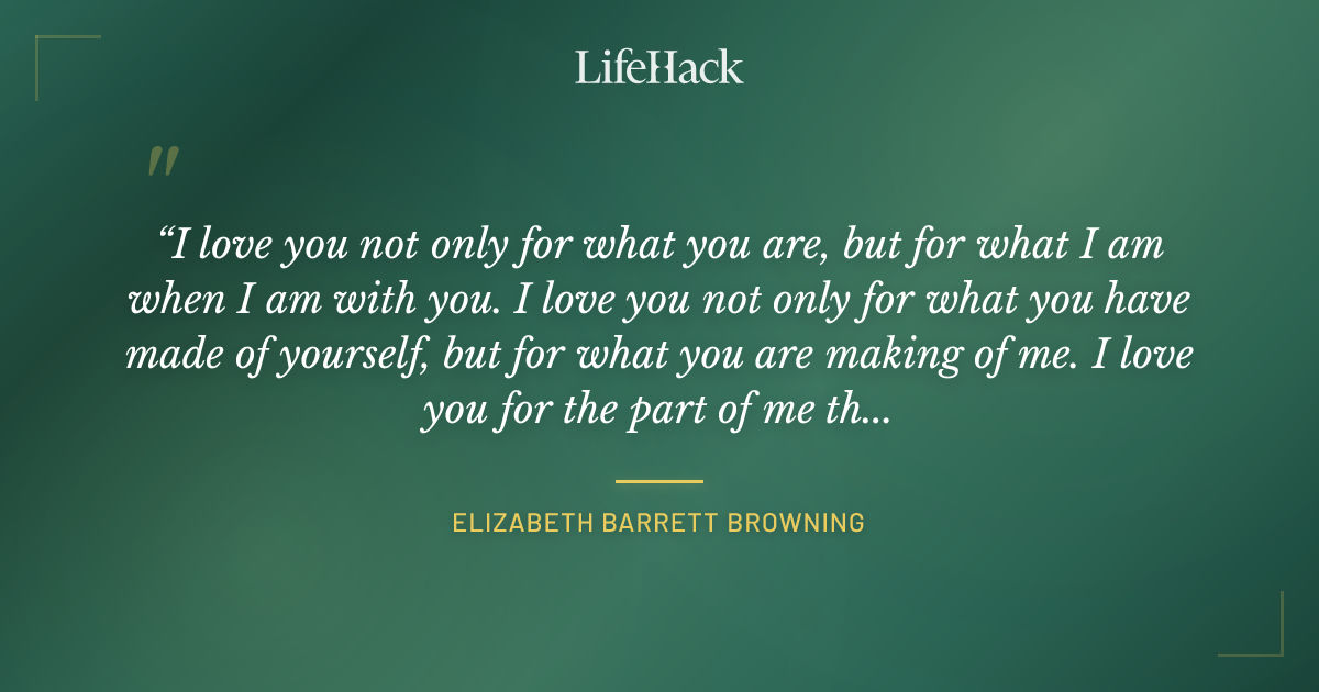 Quote by Elizabeth Barrett Browning