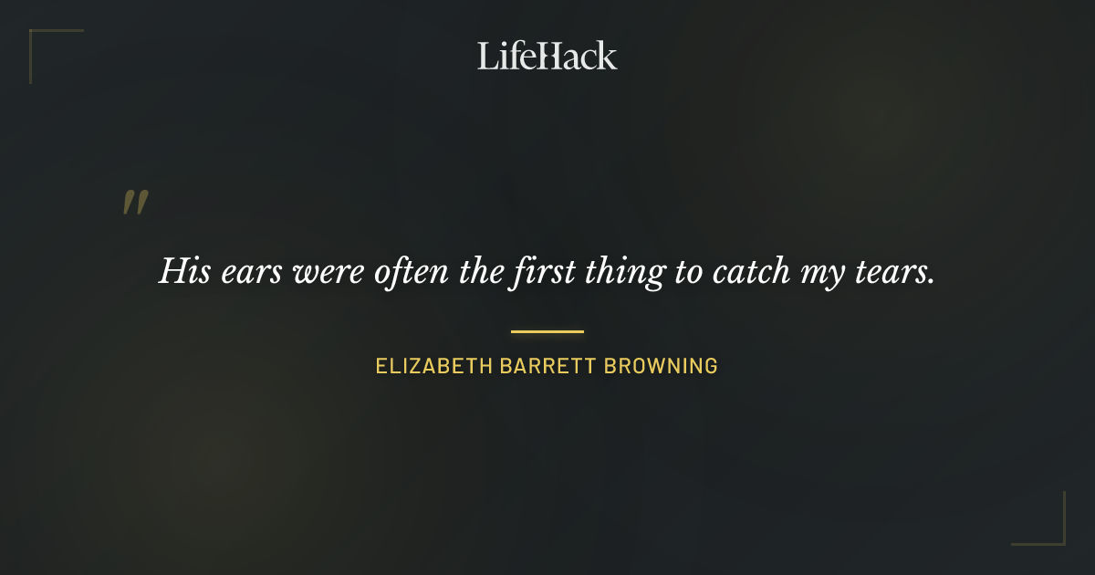 Quote by Elizabeth Barrett Browning