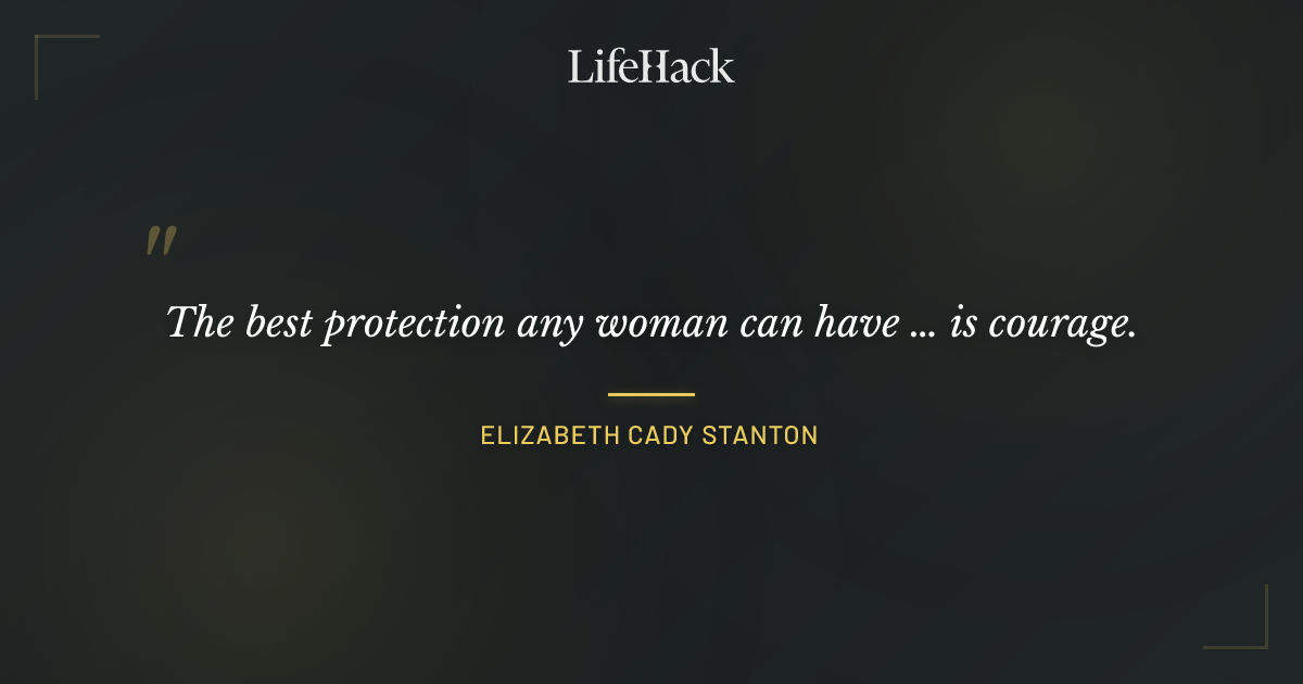 Quote by Elizabeth Cady Stanton