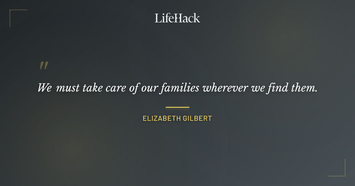 Quote by Elizabeth Gilbert