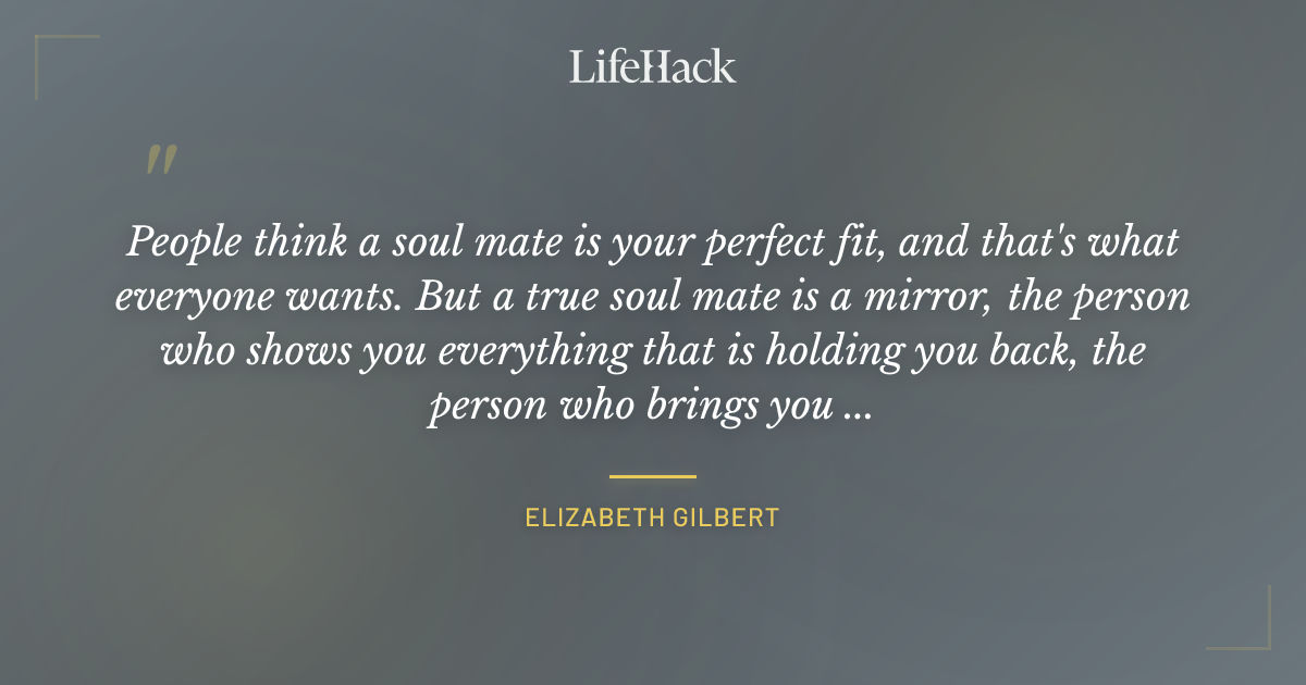 Quote by Elizabeth Gilbert