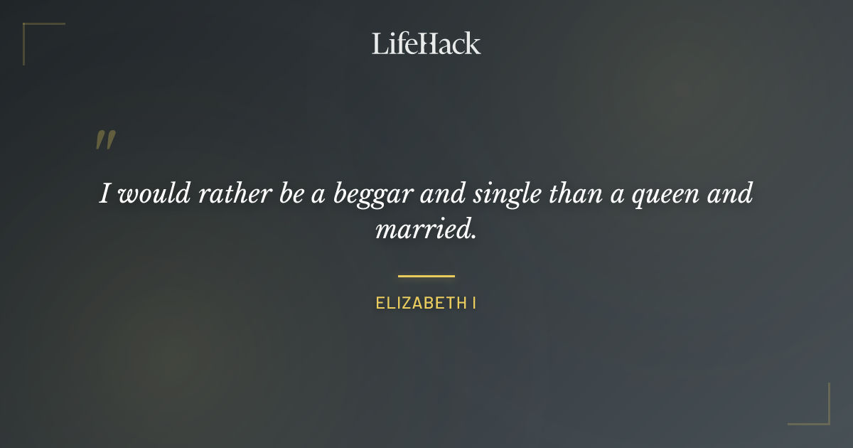 Quote by Elizabeth I