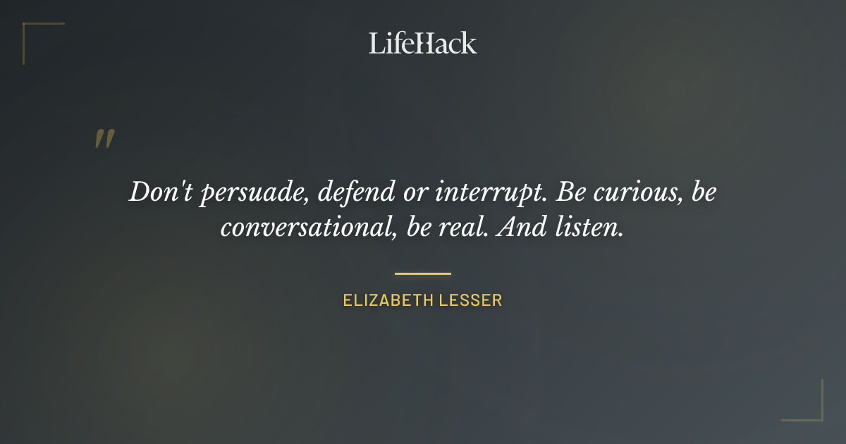Quote by Elizabeth Lesser