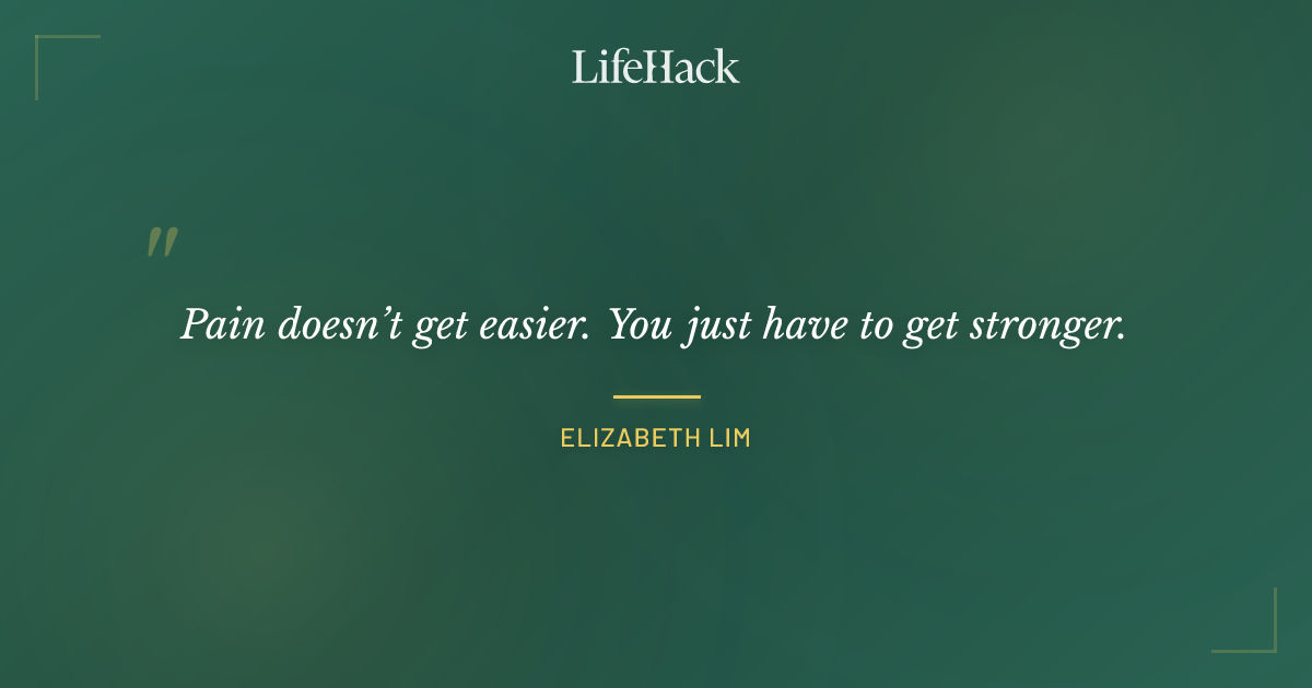 Quote by Elizabeth Lim