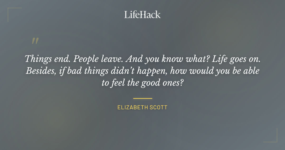 Quote by Elizabeth Scott