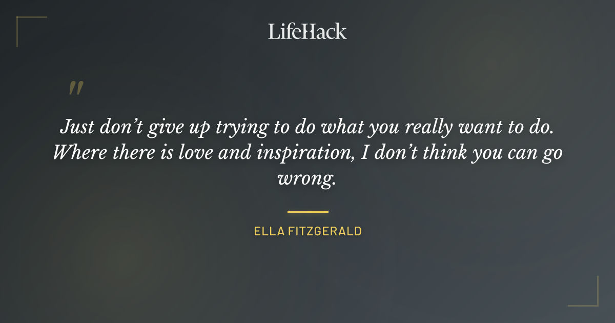 Quote by Ella Fitzgerald