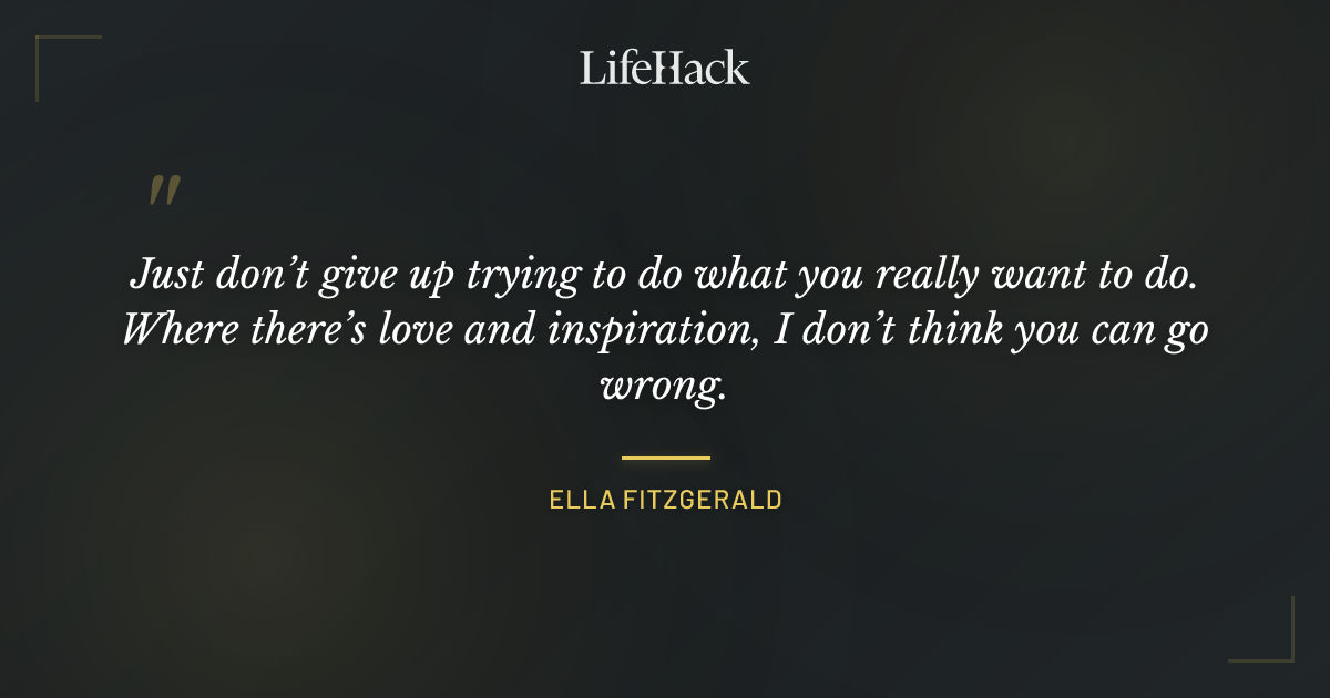 Quote by Ella Fitzgerald