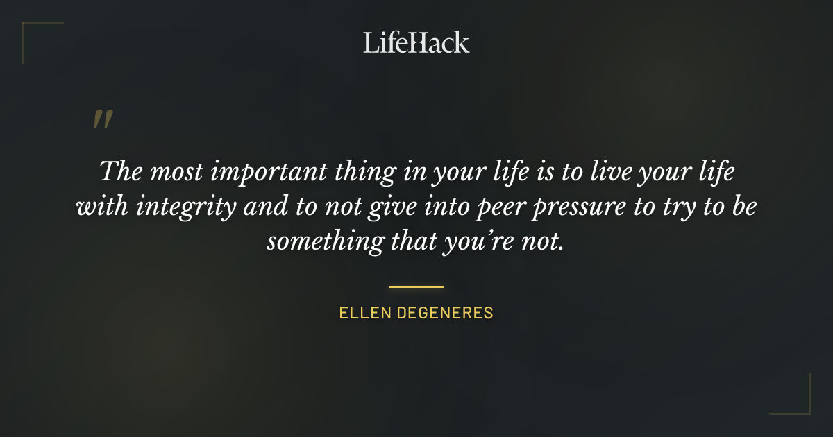 Quote by Ellen DeGeneres
