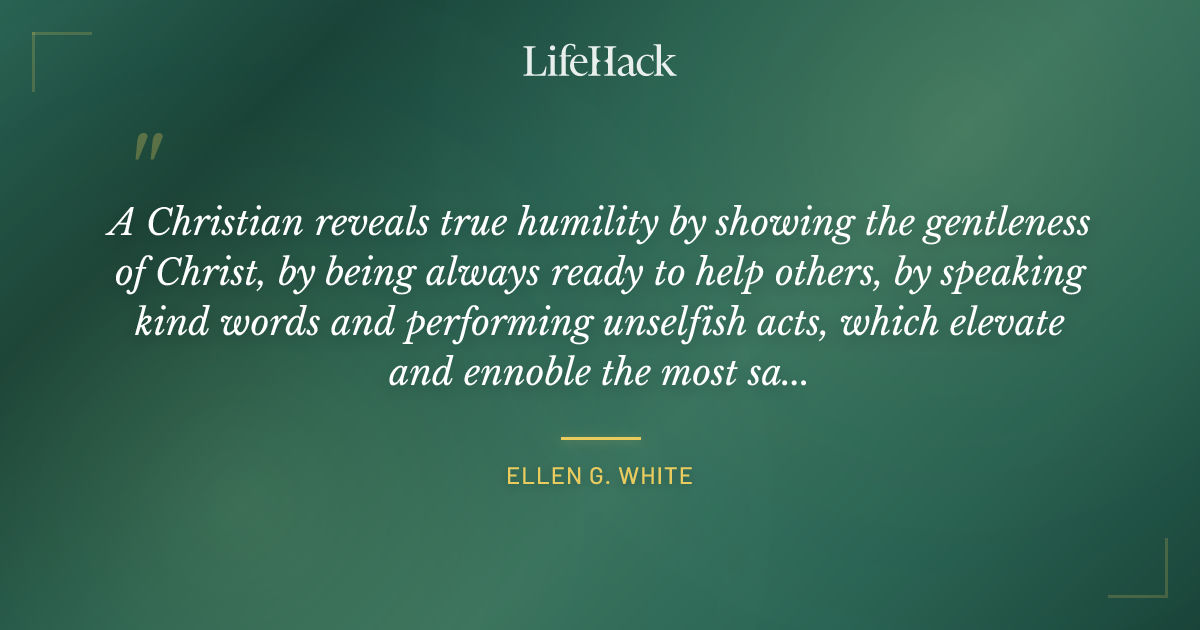 Quote by Ellen G. White