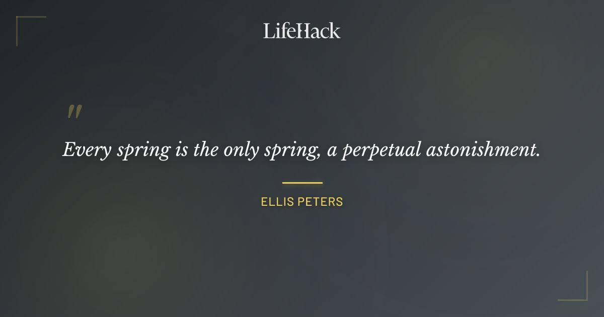 Quote by Ellis Peters