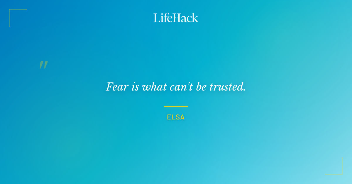 Quote by Elsa