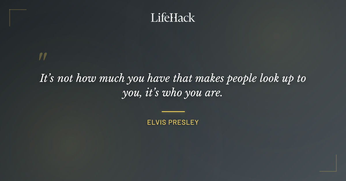 Quote by Elvis Presley