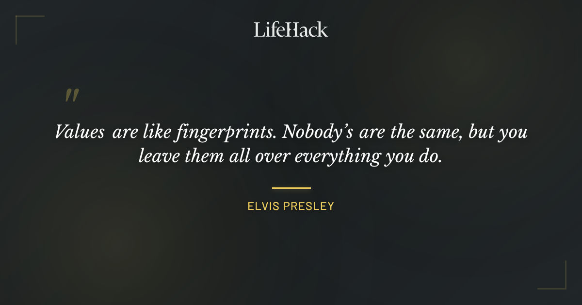 Quote by Elvis Presley
