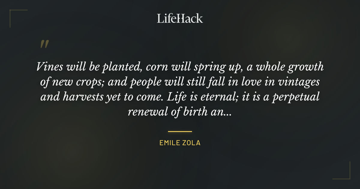 Quote by Emile Zola