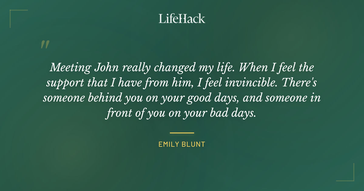Quote by Emily Blunt