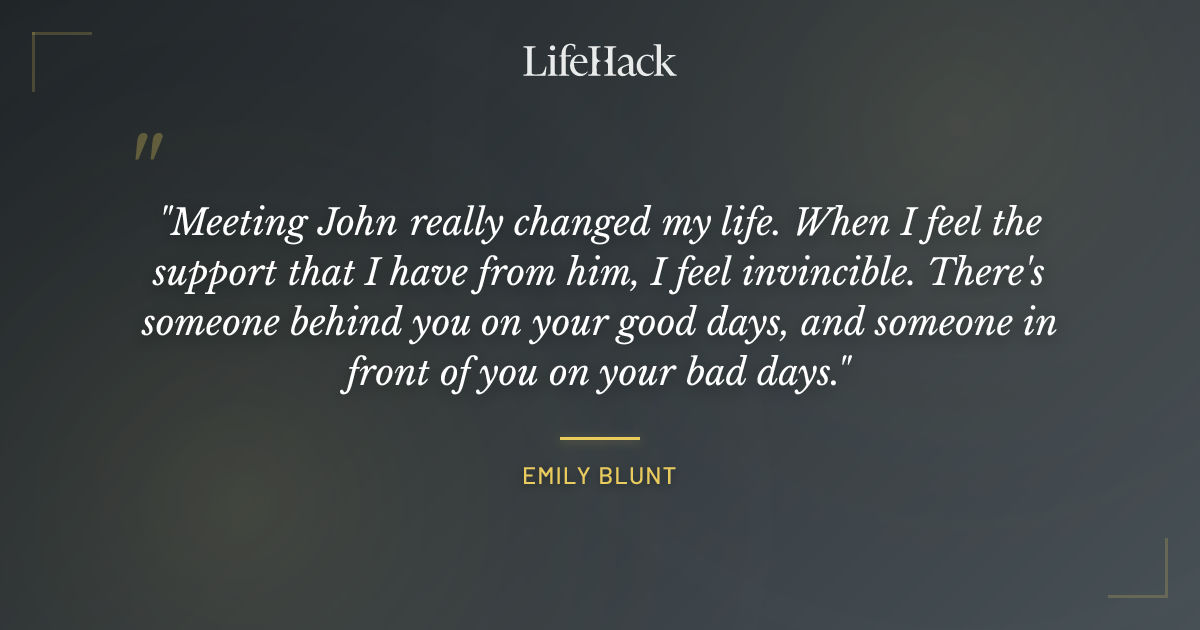 Quote by Emily Blunt