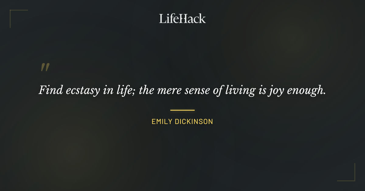 Quote by Emily Dickinson