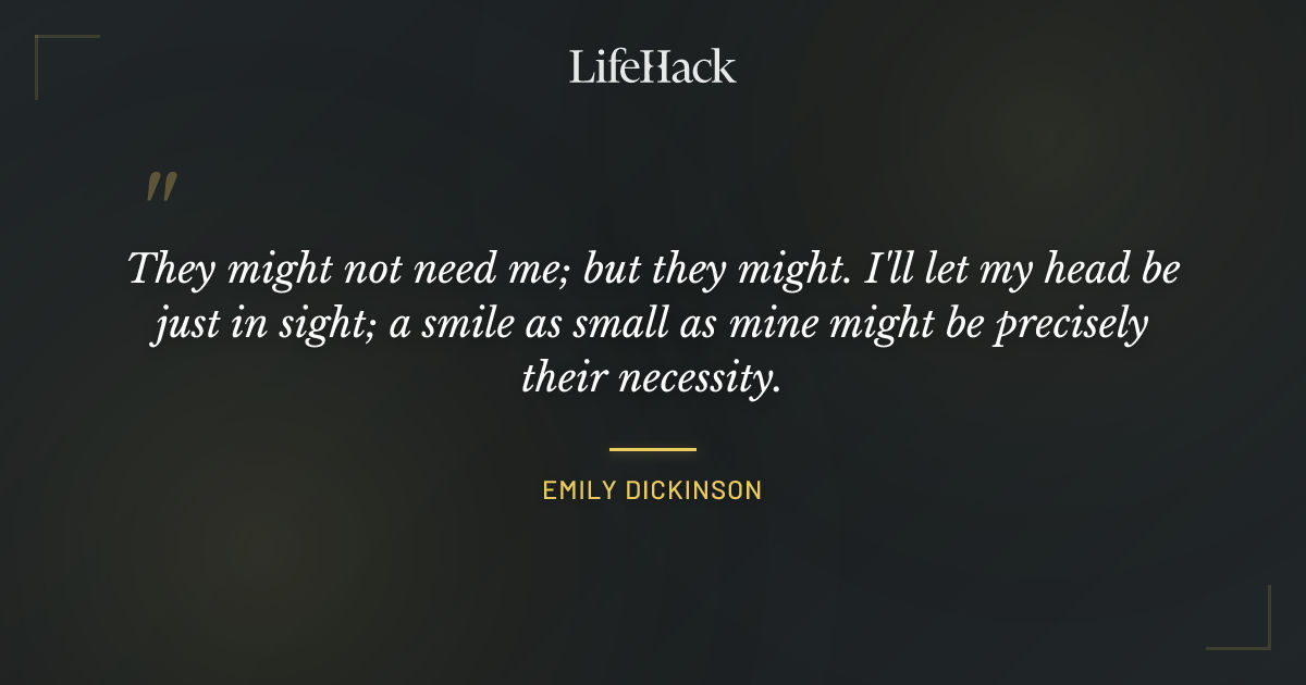 Quote by Emily Dickinson