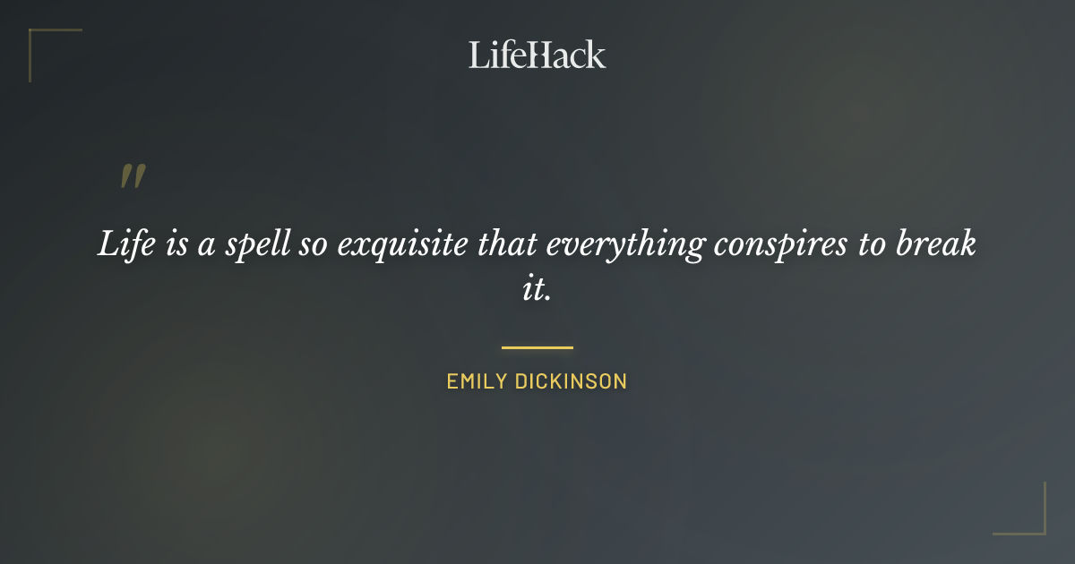 Quote by Emily Dickinson