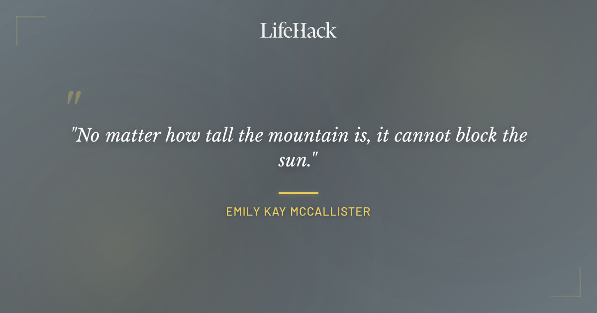 Quote by Emily Kay McCallister