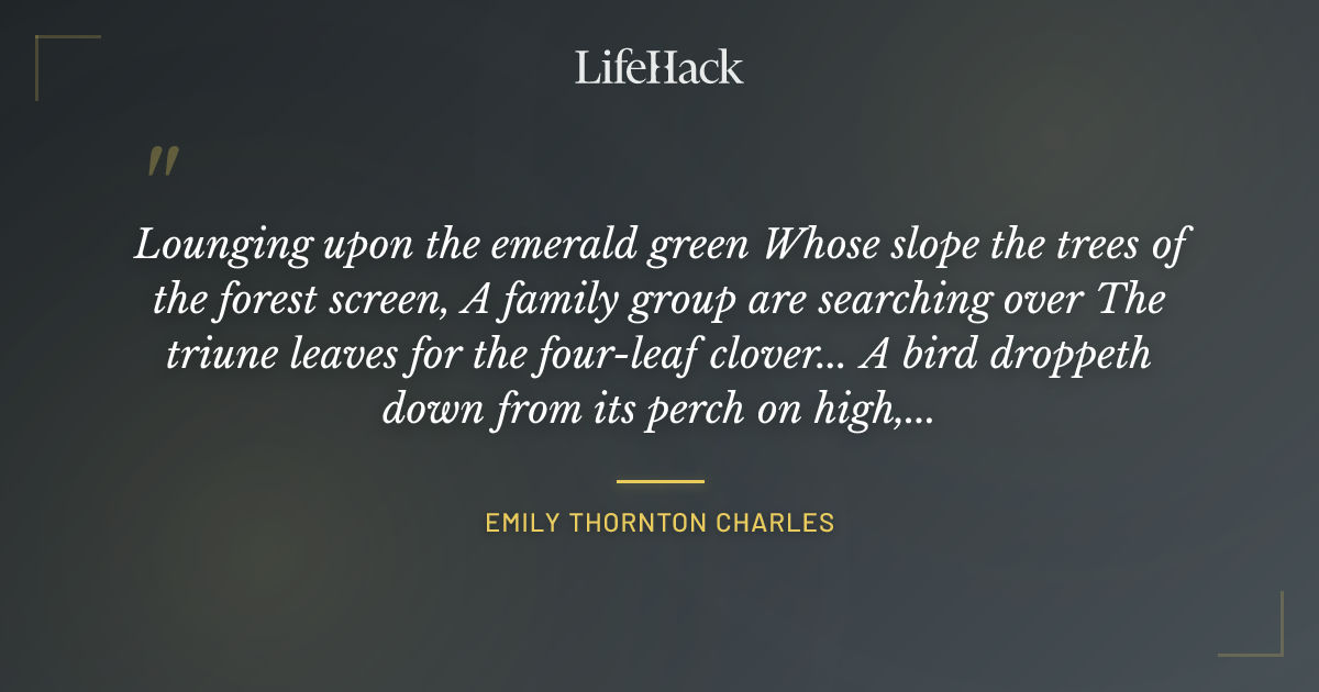 Quote by Emily Thornton Charles