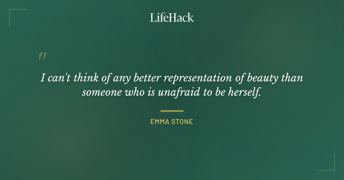 Quote by Emma Stone