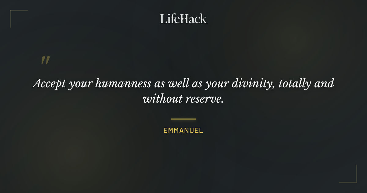 Quote by Emmanuel