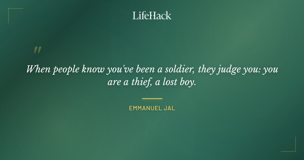 Quote by Emmanuel Jal