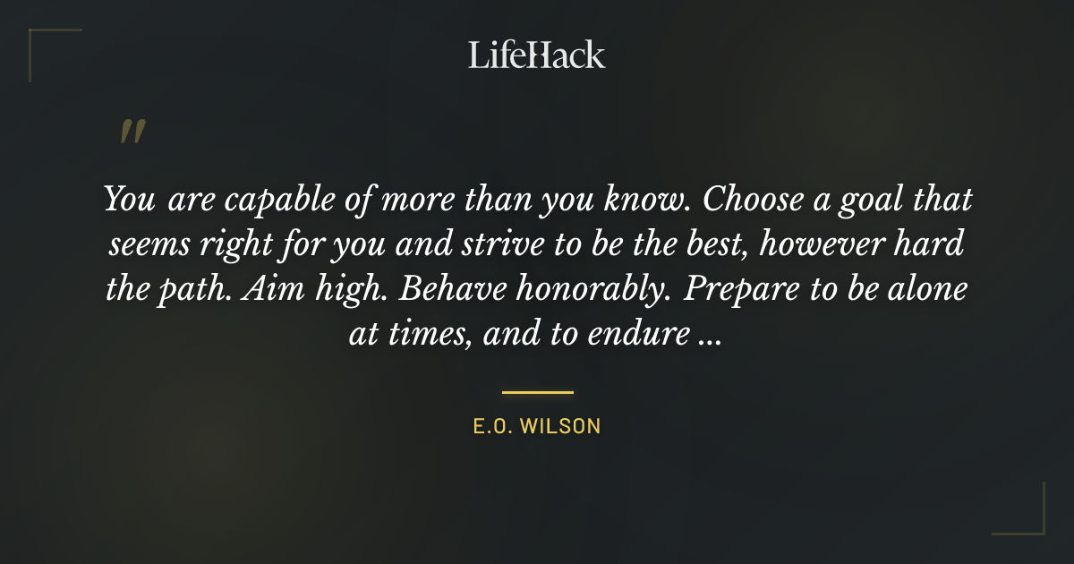 Quote by E.O. Wilson
