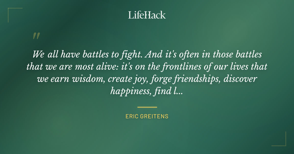 Quote by Eric Greitens