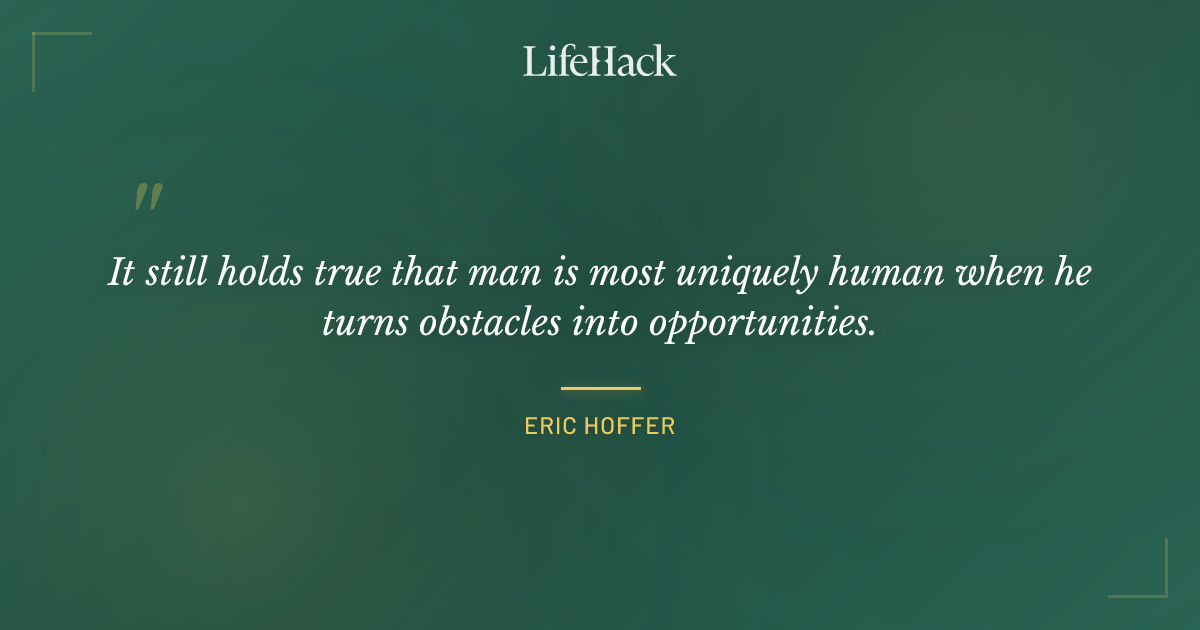 Quote by Eric Hoffer