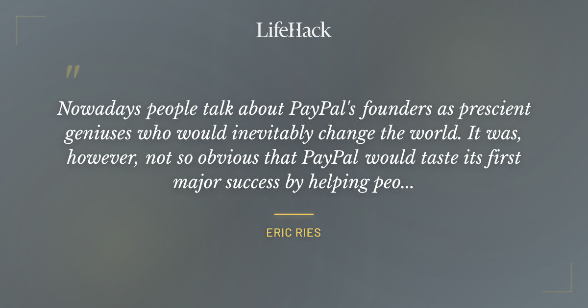 Quote by Eric Ries