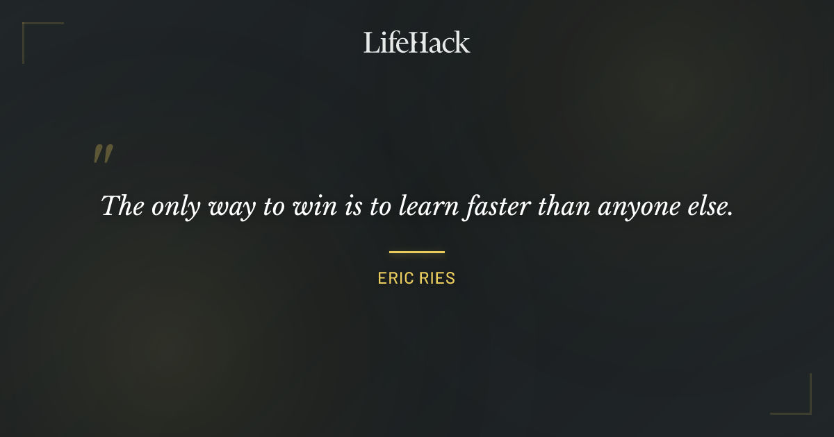 Quote by Eric Ries