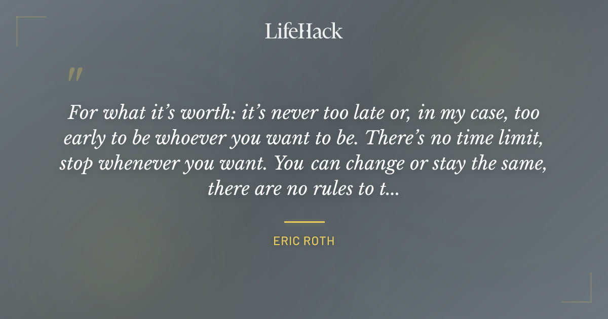 Quote by Eric Roth