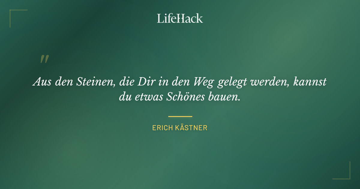 Quote by Erich Kästner