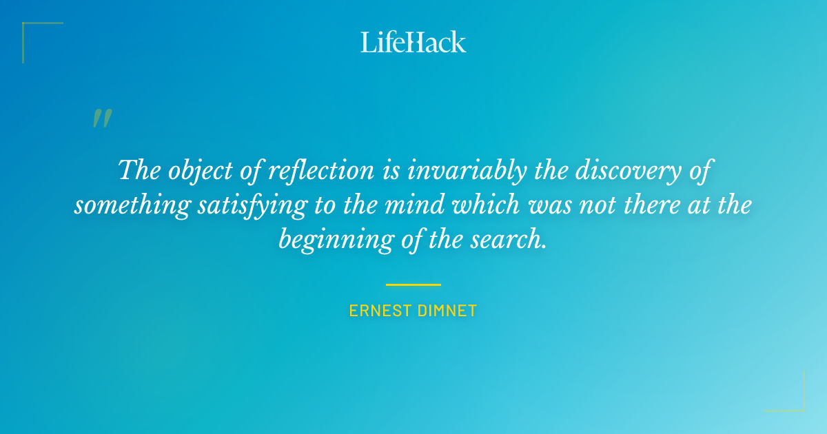 Quote by Ernest Dimnet