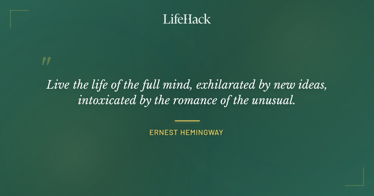 Quote by Ernest Hemingway