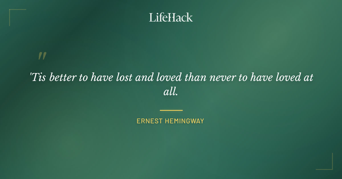 Quote by Ernest Hemingway