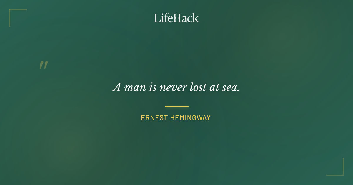 Quote by Ernest Hemingway