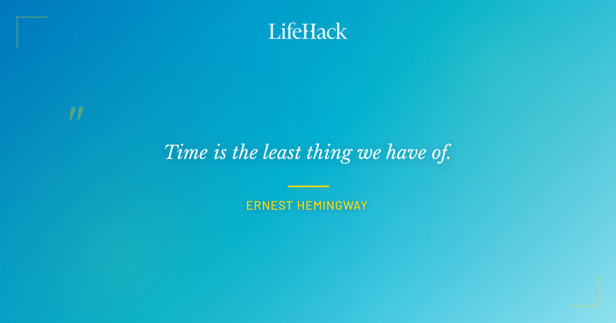 Quote by Ernest Hemingway