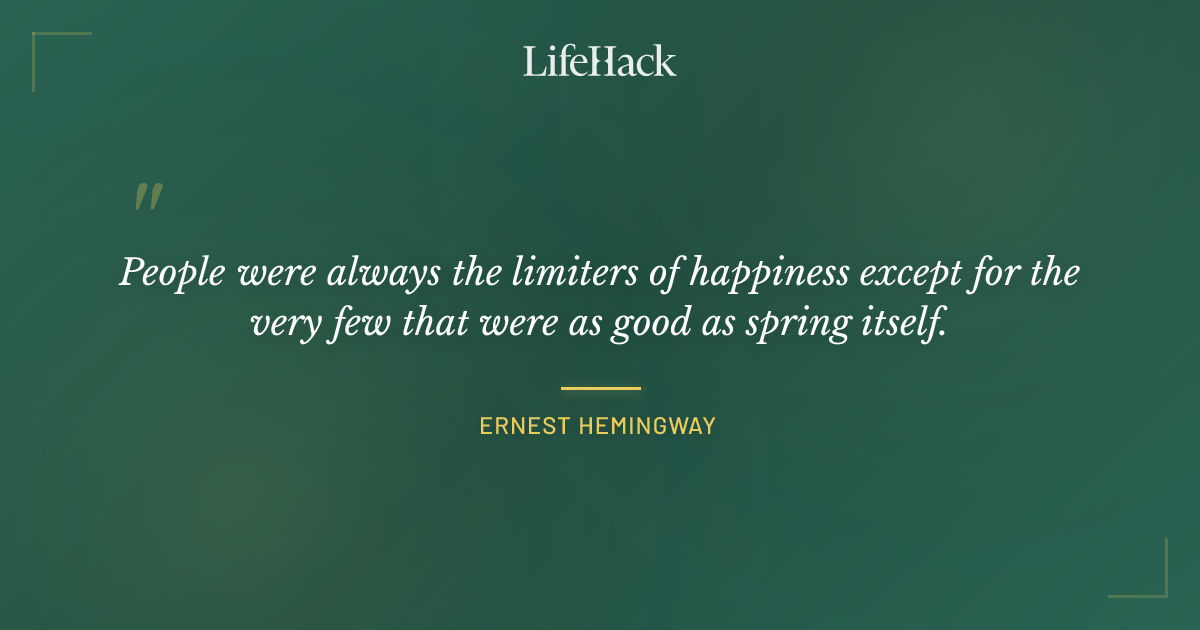Quote by Ernest Hemingway