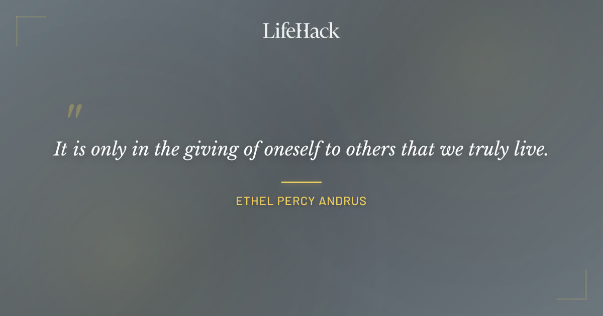 Quote by Ethel Percy Andrus