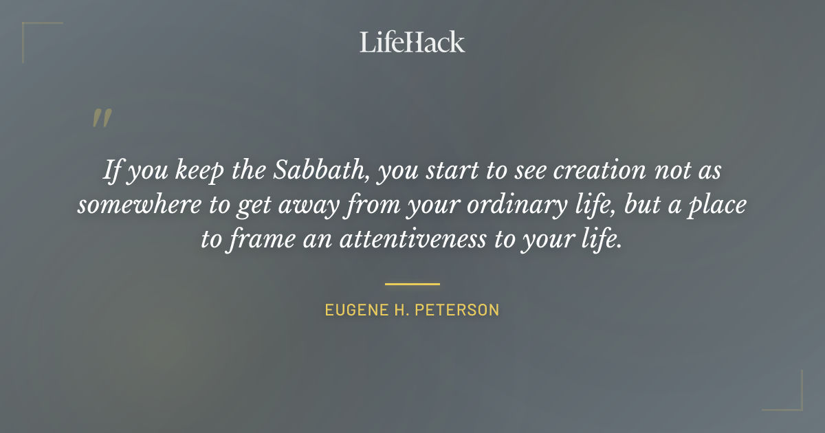 Quote by Eugene H. Peterson